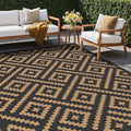 Shimeek Reversible Black / Brown Waterproof Outdoor Mat