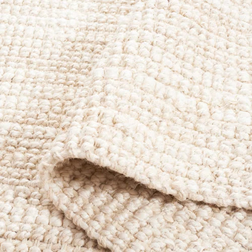 Debroh Natural Fiber Hand Woven Jute Solid Color Rug
