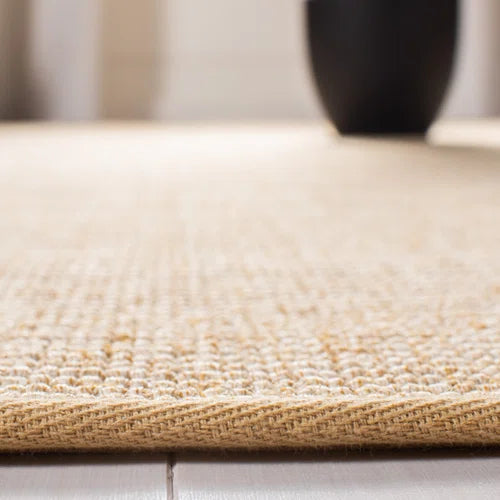 Martha Stewart Sisal/Jute Solid Color Rug in Ivory